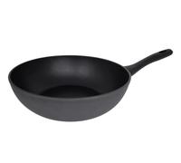 Arcos Serie Kaula | Wok Antiadherente 28 cm | Aluminio Forjado | Recubrimiento QuanTanium | Apta cualquier cocina | Mango Efecto Frio | Sistema ahorro energético | Apta lavavajillas | Color Negro