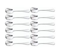 Arcos Serie Madrid Caja 12 uds Cuchara de Helado Cuchara de postre, Monoblock de una pieza en Acero Inoxidable 18/10 y 150 mm, Color Plata (12 uds)
