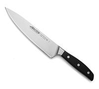 Arcos Serie Manhattan - Cuchillo Cocinero - Hoja de Acero Inoxidable Forjado Nitrum 210 mm - Mango de Polioximetileno (POM) Color Negro - Filo Seda