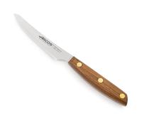 Arcos Serie Nordika - Cuchillo Chuletero - Acero Inoxidable NITRUM - Hoja de 100 mm - Mango de Madera Ovengkol 100% natural de bosques certificados FSC® - Embalaje 100% reciclado