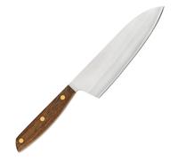 Arcos Serie Nordika - Cuchillo Deba - Acero Inoxidable NITRUM - Hoja de 170 mm - Mango de Madera Ovengkol 100% natural de bosques certificados FSC® - Embalaje 100% reciclado