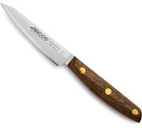 Arcos Cuchillo pelador Serie Nordika Hoja 100 mm Acero inoxidable Mango Ovengkol FSC Marrón