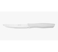 Arcos Serie Nova - Cuchillo Mesa - Hoja Serrada de Acero Inoxidable de 110 mm - Mango de Polipropileno Color blanco