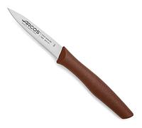 Arcos Serie Nova - Cuchillo Mondador - Hoja de Acero Inoxidable de 85 mm - Mango de Polipropileno Color marrón