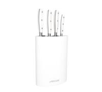 Arcos Serie Riviera Blanc - Juego de Cuchillos de 4 piezas en Caja de Regalo (4 Cuchillos de Cocina) - Hoja de Acero Inoxidable Forjado NITRUM - Mango de Polioximetileno (POM) - Bloque color Blanco