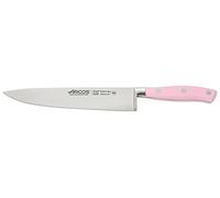 Arcos Serie Riviera Rose - Cuchillo Cocinero - Hoja de Acero Inoxidable Forjado NITRUM 200 mm - Mango de Polioximetileno (POM) Color Rosa