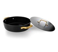Arcos Serie Samoa Iconic | Cacerola Baja Antiadherente Cerámico 28 cm y 4,3 L | Aluminio Forjado | Apta cualquier cocina | Mango Acero Inoxidable | Color Negro | LIBRE DE (PFOA/PTFE/PFOS)