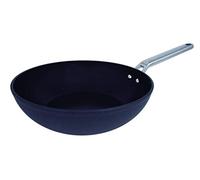 Arcos Serie Samoa, Wok Antiadherente 28x28 cm, Aluminio Forjado, Apta cualquier cocina, Mango Acero Inoxidable Efecto Frio, Sistema ahorro energético, Apta lavavajillas, Color Negro (717500)