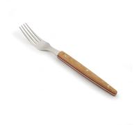 Arcos Serie The Origin - Tenedor de Mesa - Acero Inoxidable 18/10 - Tamaño de 220 mm - Mango Micarta Marrón Claro