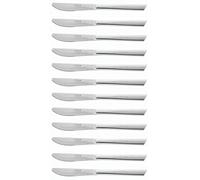 Arcos Serie Toscana Caja de 12 uds Cuchillo de mesa, Monoblock de una pieza en Acero Inoxidable 85 mm, Color Plata (12 uds)