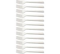 Arcos Serie Toscana Caja de 12 uds Tenedor de Postre, Monoblock de una pieza en Acero Inoxidable 18/10 y 180 mm, Color Plata (12 uds)