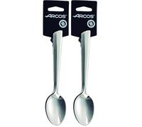 Arcos Serie Toscana - Juego de Cucharas de Mesa (3 cucharas) - Monoblock de una pieza en Acero Inoxidable 18/10 y 180 mm - Color Plata (Paquete de 2)