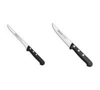 Arcos Serie Universal, Cuchillo Fileteador, Hoja De Acero Inoxidable Nitrum 160 Mm + Cuchillo Universal Verduras 100Mm, Acero Inoxidable, Plateado, 25X7X2 Cm