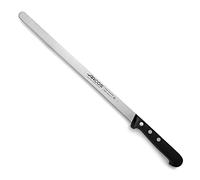 Arcos Serie Universal - Cuchillo Rebanar/Jamón 11" con Hoja Acero Inoxidable Nitrum y Mango Negro Polioximetileno (POM) - 7" - Diseño Uso Diario - Altamente Resistente y Duradero - Alta Utilidad.