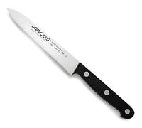 Arcos Serie Universal - Cuchillo Tomatero Cuchillo para Verduras - Hoja de Acero Inoxidable NITRUM 130 mm - Mango de Polioximetileno (POM) Color Negro