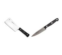 Arcos Serie Universal, Macheta Cuchillo Carnicero, Hoja de Acero Inoxidable Nitrum 160 mm + Serie Universal, Cuchillo Cocinero, Hoja de Acero Inoxidable Nitrum 100 mm, Mango de Polioximetileno