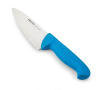 Arcos Series 2900 - Cuchillo Chef - Hoja Acero Inoxidable Nitrum 6" - Mango Polipropileno Azul - Plateado -istema Identificación Color (7'')