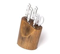 Arcos Set 5 Cuchillos Forjados Acero Inoxidable Nitrum | Set de 5 cuchillos forjados con mango ergonómico POM, hoja delgada de borde suave. Serie Riviera Blanc. Blanco.