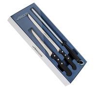 Arcos Set de corte 3 piezas Serie Universal – Acero inoxidable Nitrum, mango ergonómico POM negro