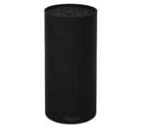 ARCOS Taco Redondo Protector de Cuchillos hasta 20 Cm. Bloque para Cuchillos de Diseño Moderno Fabircado en Caucho Termoplástico. 110 x 225 Mm. Color Negro