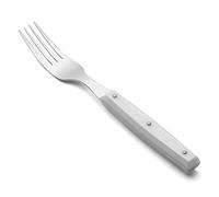 Arcos Tenedor de Mesa Acero Inoxidable 18/10 - Mango de Nylon Blanco, 195 mm - Ideal para Comedor y Cocina, Resistente y Duradero