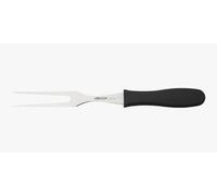 Arcos Tenedor Trinchante Acero Inoxidable NITRUM 180 mm - Ideal para Carnes Asadas - Mango Polipropileno Negro - Serie 2900