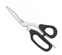 Arcos Tijeras de Cocina Profesionales - Hoja de Acero Inoxidable para Corte Preciso - 215 mm - Mango Resistente de Polipropileno Negro - Serie Prochef