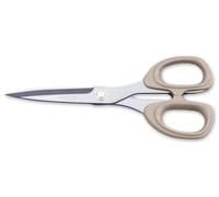 Arcos Tijeras de Costura de Acero Inoxidable - 165 mm - Para Todo Tipo de Tejidos - Mango ABS Gris - Serie Deluxe