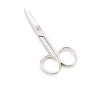 Arcos Tijeras de Manicura Rectas de Acero Forjado 102 mm - Uso Profesional y Doméstico - Niqueladas Plata - Serie Style