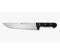 Arcos Cuchillo carnicero con Hoja Acero Inoxidable Nitrum 250 mm. 353 gramos. Cuchillo carnicero profesional. Mango ergonómico polioximetileno POM. Serie Universal. Color negro.