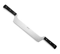 ARCOS Universal Cuchillo Corta Queso Profesional 290mm con 2 Mangos. Cuchillo para Queso de Acero Inoxidable y Mango de Polioximetileno. Apto Lavavajillas. Color Negro