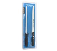 Arcos Universal Set 2 Piezas Jamonero + Afilador Acero Inoxidable Nitrum
