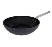 Arcos Serie Samoa | Wok Antiadherente 28 cm | Aluminio Forjado | Full Induction | Mango Acero Inoxidable Efecto Frio | Sistema ahorro energético | Apta lavavajillas | Color Negro