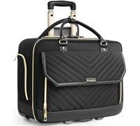 Arcoyard Bolsa para laptop con ruedas para mujer, maletín rodante de 17.3 pulgadas con mango telescópico extensible, bolsas de trabajo con ruedas, bolsa de computadora con ruedas para profesor, En