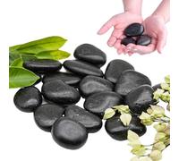 ARCPNRT Guijarros, Piedras de Río Negras Pulidas, Guijarros Negros Pulidos, Piedra Decorativa para Acuarios, para Paisajismo, Decoración del Hogar, Manualidades, Proyectos Artísticos 3-5 cm, 1kg