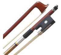ARCRAW Arco de violín 4/4 tamaño completo, madera de Brasil, modelo clásico ucraniano ucraniano, arco redondo para violinistas, violinistas, profesores, estudiantes, arco profesional