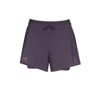 ARCTERYX Pantalones cortos de mujer Norvan 2in1 5 lila | XS