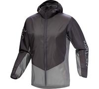 Arc'teryx - Ropa para trail running - Norvan Wind Hoody M Cloud Void de Softshell - Talla M - Gris Gris M