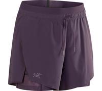 Arc'teryx - Ropa trail running mujer - Norvan Short 5 2-In-1 W Moondrop para Mujer - Talla 6 US - Burdeos Burdeos 6 US