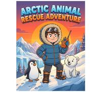 Arctic Animal Rescue Adventure: A Polar Wildlife Coloring Book for Kids: 20 Fun Rescue Missions Featuring Polar Bears, Penguins, and Seals - Easy Coloring Pages for Boys and Girls Ages 4-8