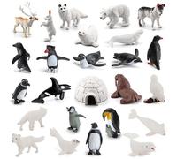 Arctic Animal Toys - Juego de 26 figuras del Mar Ártico