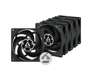 Arctic Cooling P8 PWM PST 80mm Pack 5 Uds. Negro