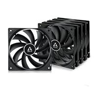 ARCTIC F12 PWM (5 Piezas) - Ventilador PC 120mm, Fan 120mm, Ventilador de Caja para CPU con PWM Sharing Technology, Motor Muy Silencioso, Computadora, 230-1350 rpm - Negro