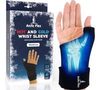Arctic Flex Wrist Ice Pack Wrap - Gel Compression Support for Arthritis Hand & Thumb - Reusable Hot & Cold Therapy Brace for Pain Relief, Tendonitis, Carpal Tunnel, Tenosynovitis (Fits Left & Right)