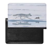 Arctic Fox Chases - Funda protectora ultrafina de poliuretano para pasaporte, compacta, fácil de llevar, para mujeres y hombres