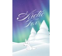 Arctic Fox: standing in the snow beneath the aurora borealis Hardcover Notebook | 6 x 9 | 120 Pages