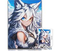 Arctic Foxgirl in The City - Rompecabezas para Adultos 1000 Piezas, Juego de Aprendizaje, desafío Mental, Sorpresa para Celebraciones tamaño 38x52cm