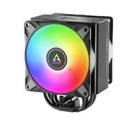 ARCTIC Freezer 36 A-RGB (negro) - Disipador CPU, Ventilador PC | Cooler torre única, con push-pull, Dos ventiladores P de 120 mm con presión optimizada, 200-2000 rpm, 4 Heatpipes, incl. MX-6