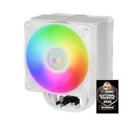 ARCTIC Freezer 36 A-RGB - Ventilador CPU de Torre única con Push-Pull, Dos Ventiladores P de 120 mm con presión optimizada, Rodamiento fluidodinámico, 200-2000 RPM, 4 Heatpipes, Incl. MX-6 - Blanco