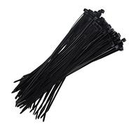 Arctic Hayes Bridas negras resistentes, 300 mm x 4,8 mm, autobloqueantes, resistentes a los rayos UV, bridas duraderas para uso en interiores y exteriores, venta al por menor, oficina, garaje, taller,